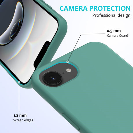EIDERWOOD iPhone 17e / 16e Fôret Silikon Deksel - Mørk Grønn