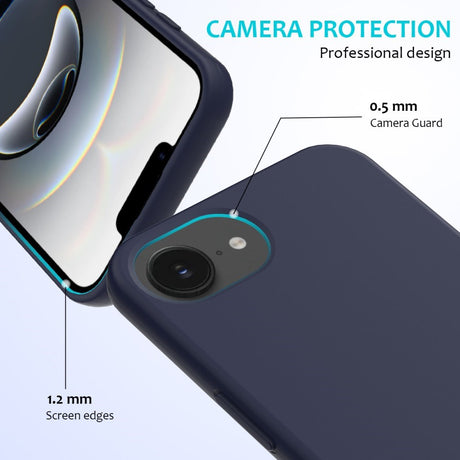 EIDERWOOD iPhone 17e / 16e Fôret Silikon Deksel - Mørk Blå