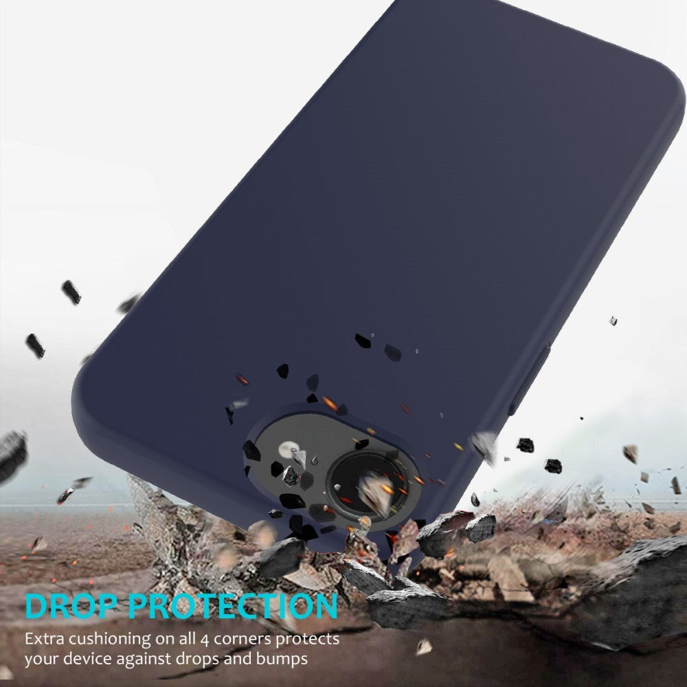 EIDERWOOD iPhone 17e / 16e Fôret Silikon Deksel - Mørk Blå