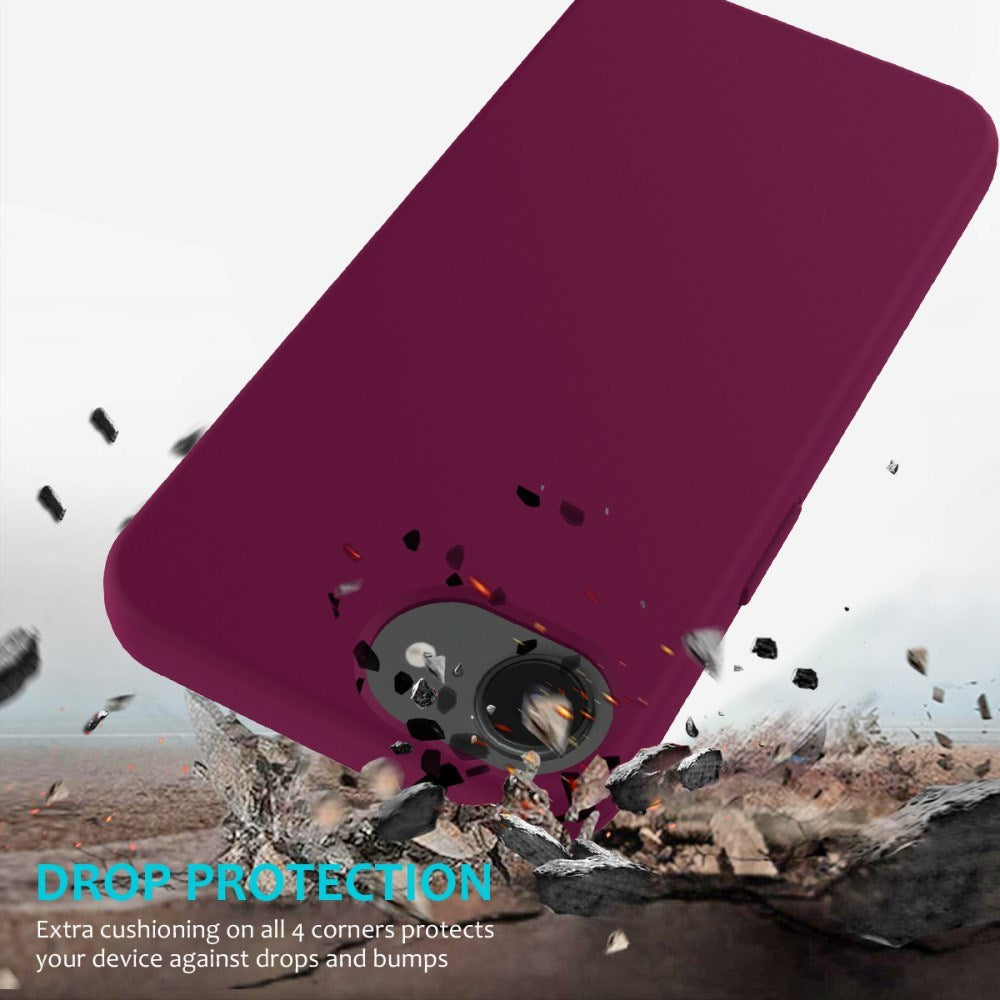 EIDERWOOD iPhone 17e / 16e Fôret Silikon Deksel - Vinrød