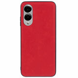 EIDERWOOD Samsung Galaxy S25 Edge Kunstskinnbelagt Deksel - Rød
