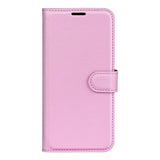 EIDERWOOD Samsung Galaxy S25 Edge Litchi Kunstskinn Flip Deksel med Lommebok - Rosa