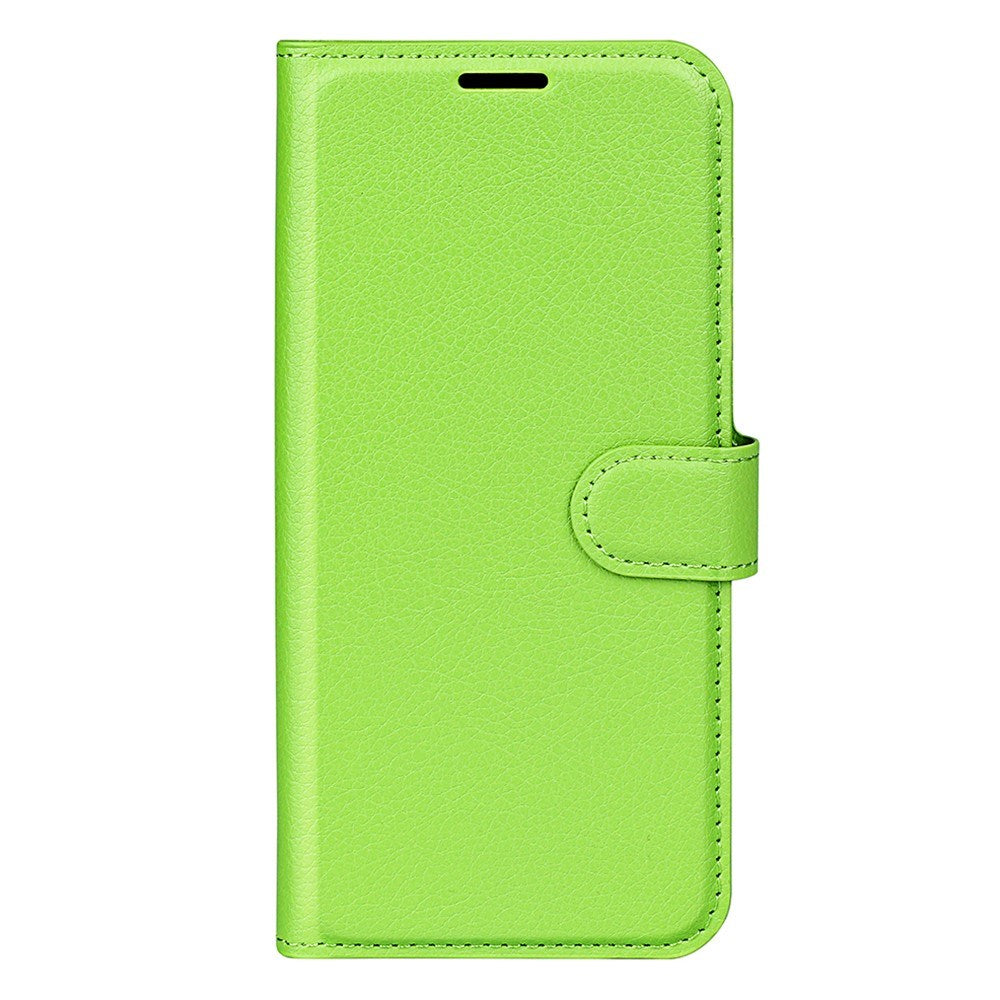 EIDERWOOD Samsung Galaxy S25 Edge Litchi Kunstskinn Flip Deksel med Lommebok - Grønn