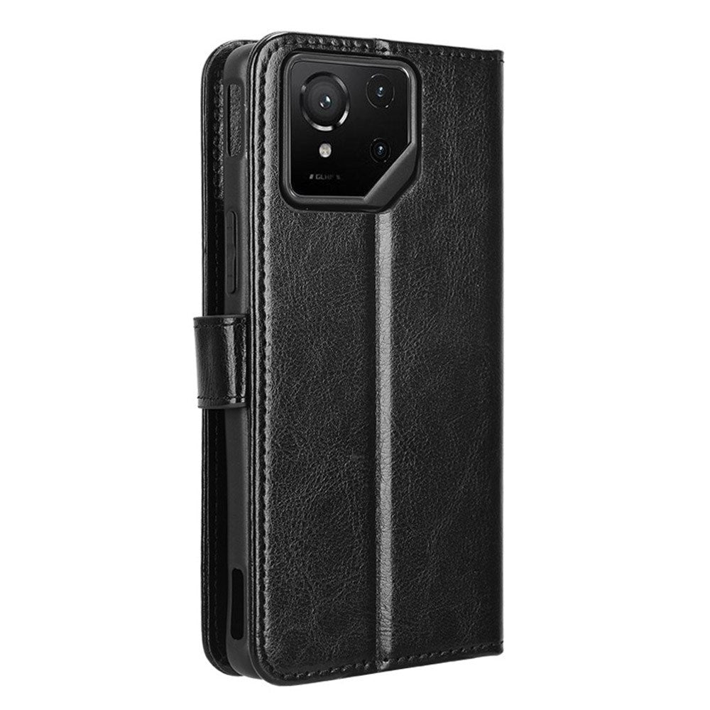 EIDERWOOD Asus ROG Phone 9 (5G) / 9 Pro (5G) Kunstskinn Flip Deksel m. Kortholder & Ståfunksjon - Svart