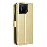 EIDERWOOD Asus ROG Phone 9 (5G) / 9 Pro (5G) Kunstskinn Flip Deksel m. Kortholder & Ståfunksjon - Gull