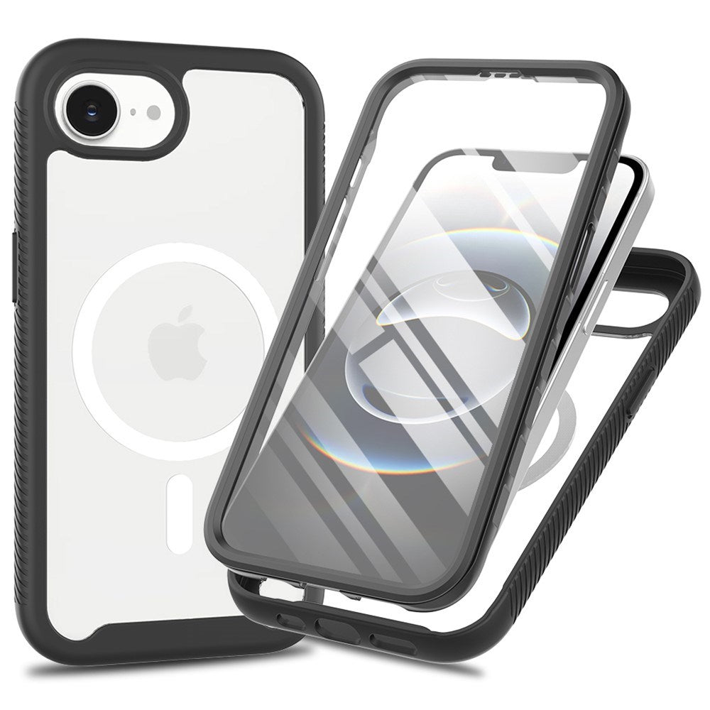 EIDERWOOD iPhone 17e / 16e 2-i-1 Deksel med Innebygd Skjermbeskytter - Svart