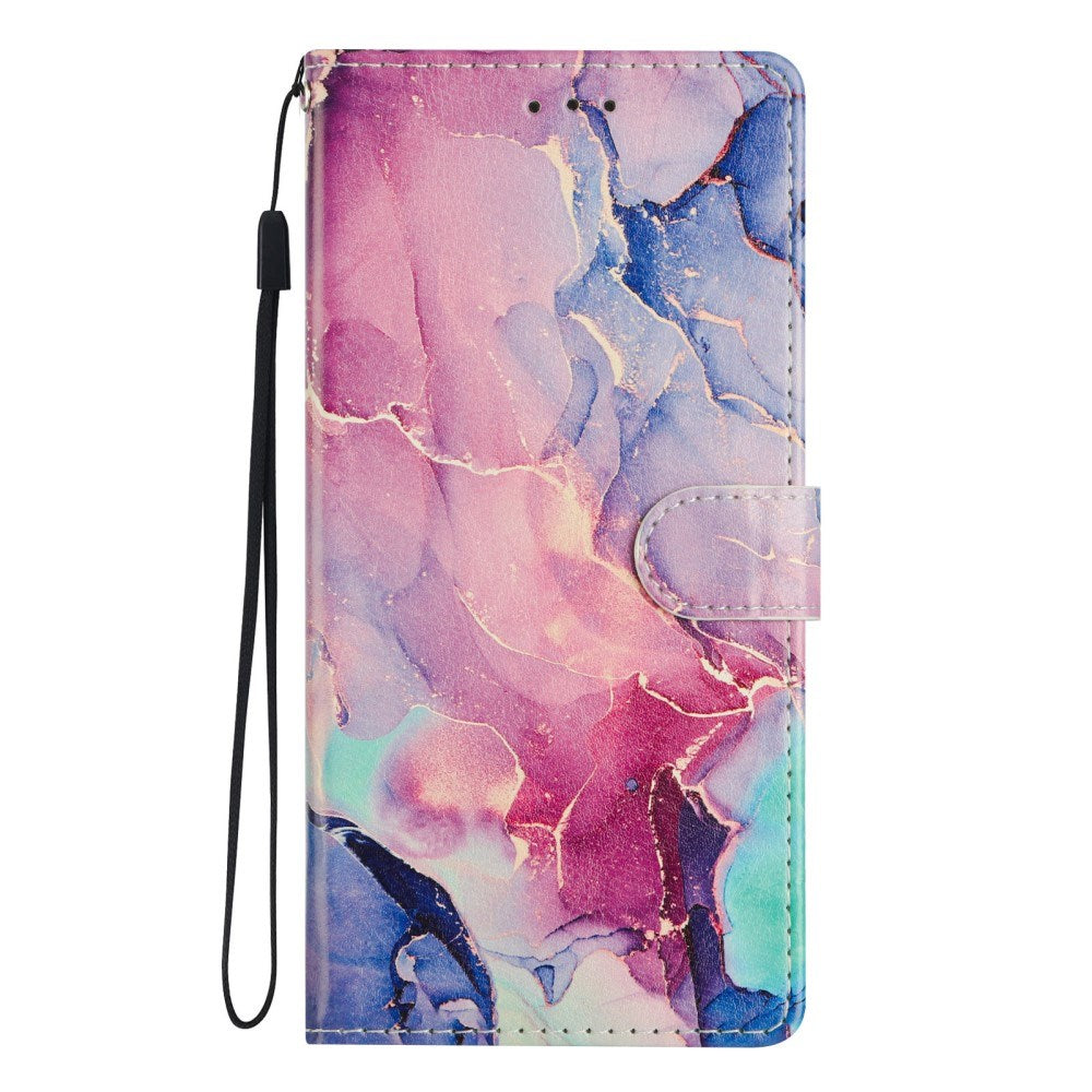 EIDERWOOD OnePlus Nord CE4 Lite (5G) Deksel i Kunstskinn med Lommebok og Stropp - Marmor
