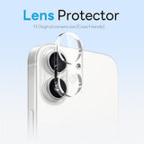 NORTHJO iPhone 16 Plus 360° Beskyttelsessett med Kameralinsebeskyttelse & Skjermbeskyttelse & Hybrid Deksel - MagSafe Kompatibel - Gjennomsiktig