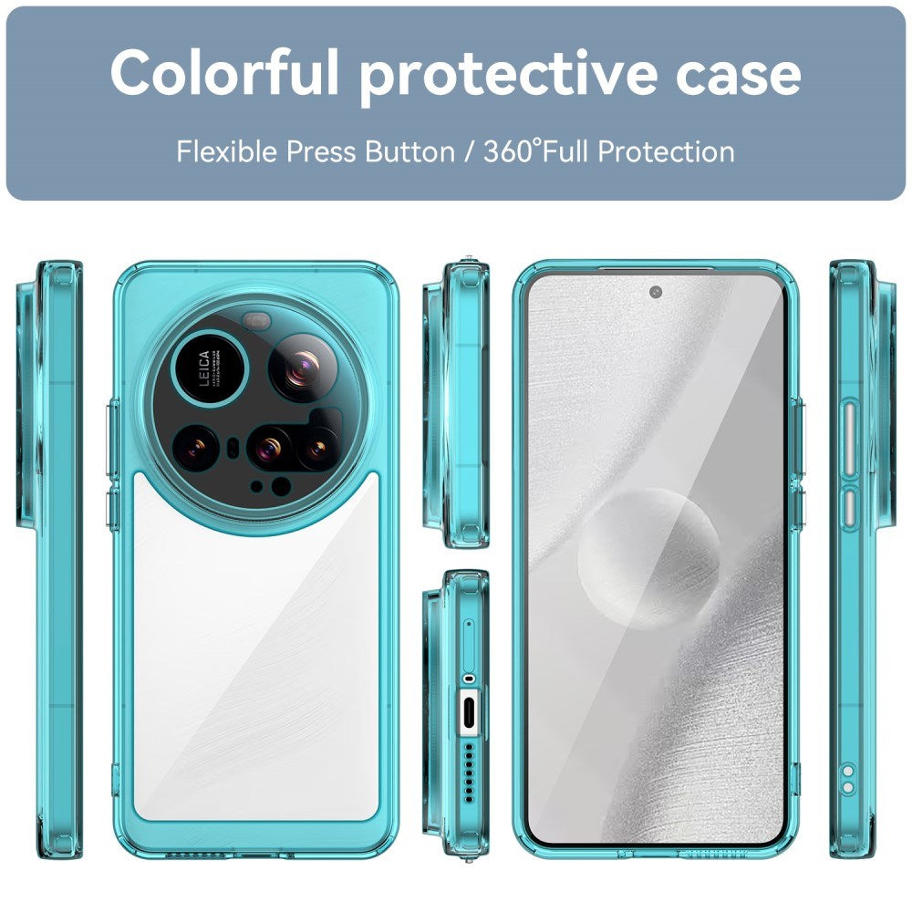 EIDERWOOD Xiaomi 15 Ultra Hybrid Plast Deksel - Gjennomsiktig / Turkis