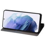 EIDERWOOD Samsung Galaxy S25 Edge Kunstskinn Flip Deksel med Lommebok og - Glitter - Grå