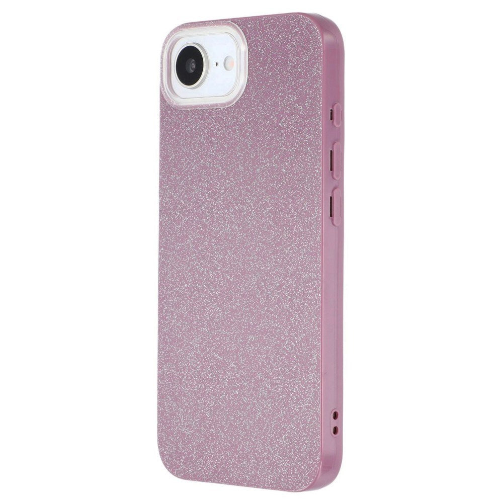 EIDERWOOD iPhone 17e / 16e Fleksibelt Plast Deksel med Glitter - Rosa