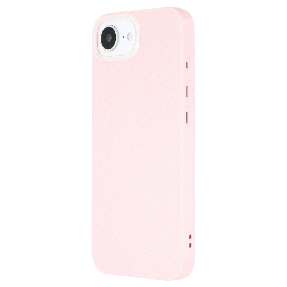 EIDERWOOD iPhone 17e / 16e Fleksibelt Plast Deksel med Glitter - Rosa