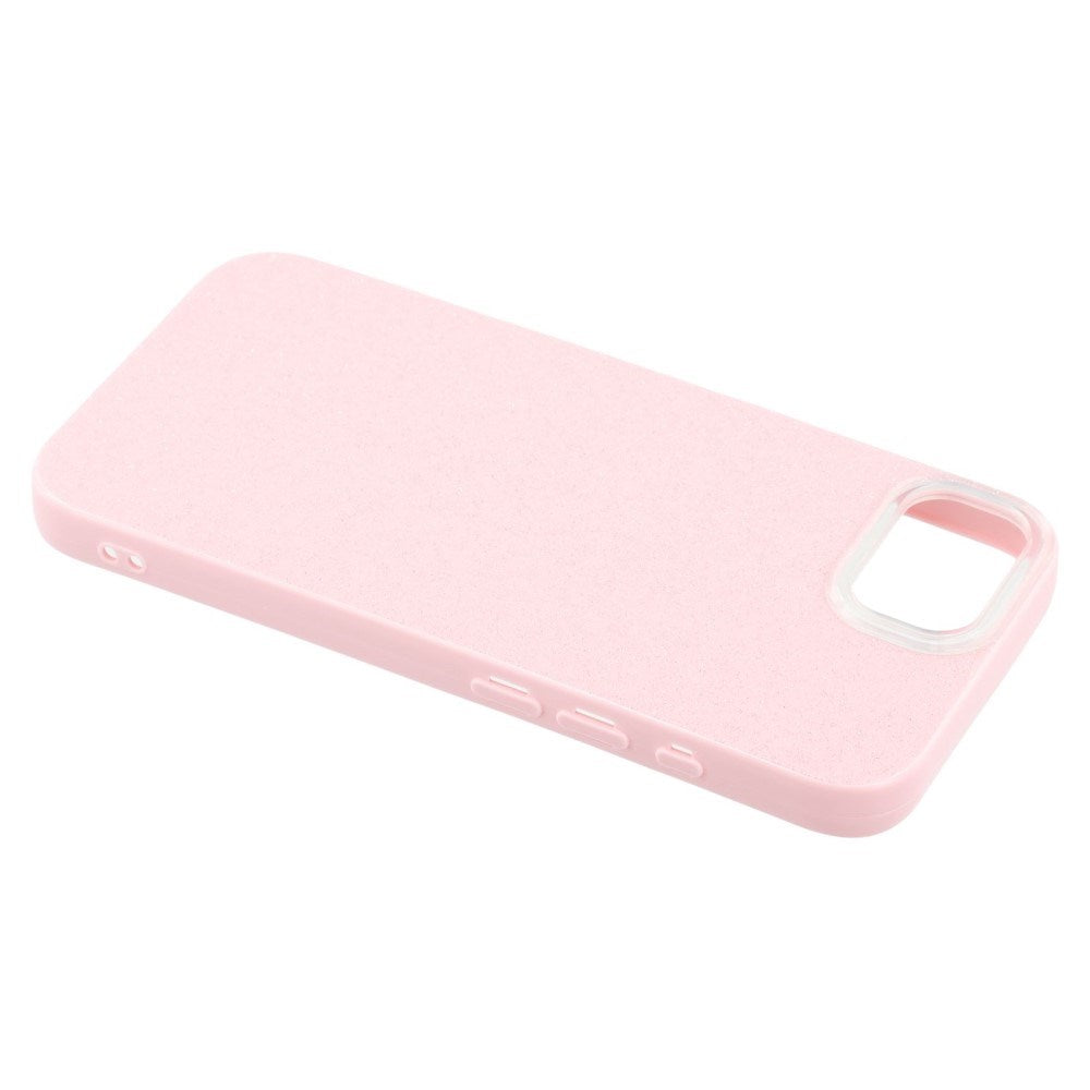 EIDERWOOD iPhone 17e / 16e Fleksibelt Plast Deksel med Glitter - Rosa