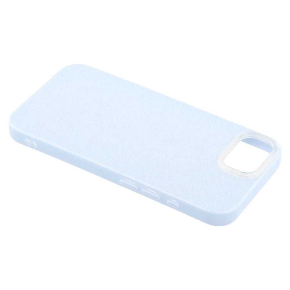 EIDERWOOD iPhone 17e / 16e Fleksibelt Plast Deksel med Glitter - Lyseblå