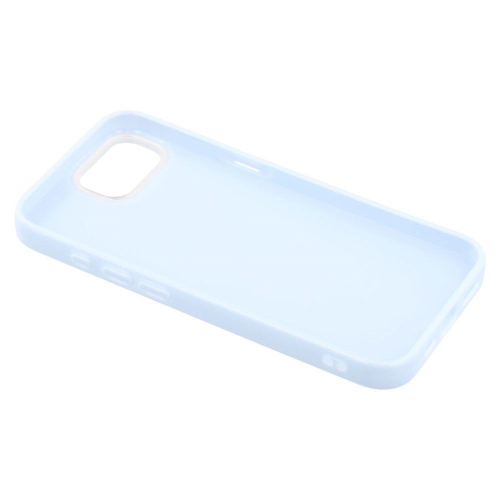 EIDERWOOD iPhone 17e / 16e Fleksibelt Plast Deksel med Glitter - Lyseblå