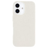 EIDERWOOD IPhone 16 Fleksibelt Plast Deksel med Glitter - Hvit