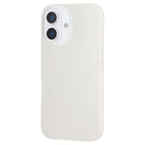 EIDERWOOD IPhone 16 Fleksibelt Plast Deksel med Glitter - Hvit