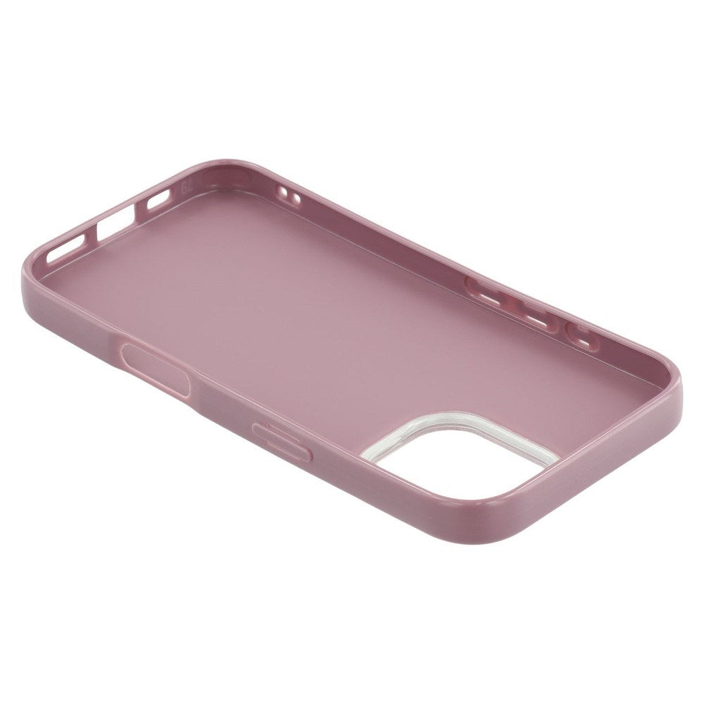 EIDERWOOD IPhone 16 Fleksibelt Plast Deksel med Glitter - Lilla