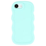 iPhone 17e / 16e EIDERWOOD Fleksibelt Plast Wavy Deksel - Blå