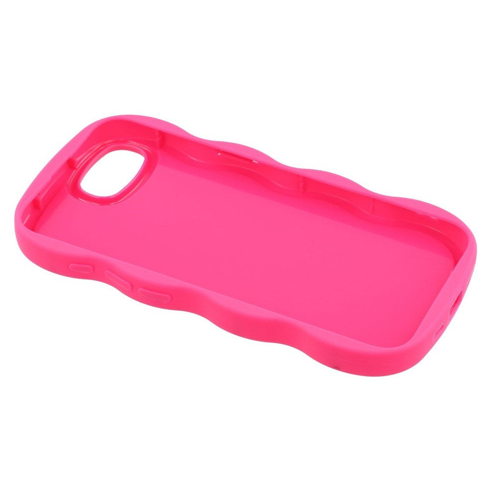 iPhone 17e / 16e EIDERWOOD Fleksibelt Plast Wavy Deksel - Pink