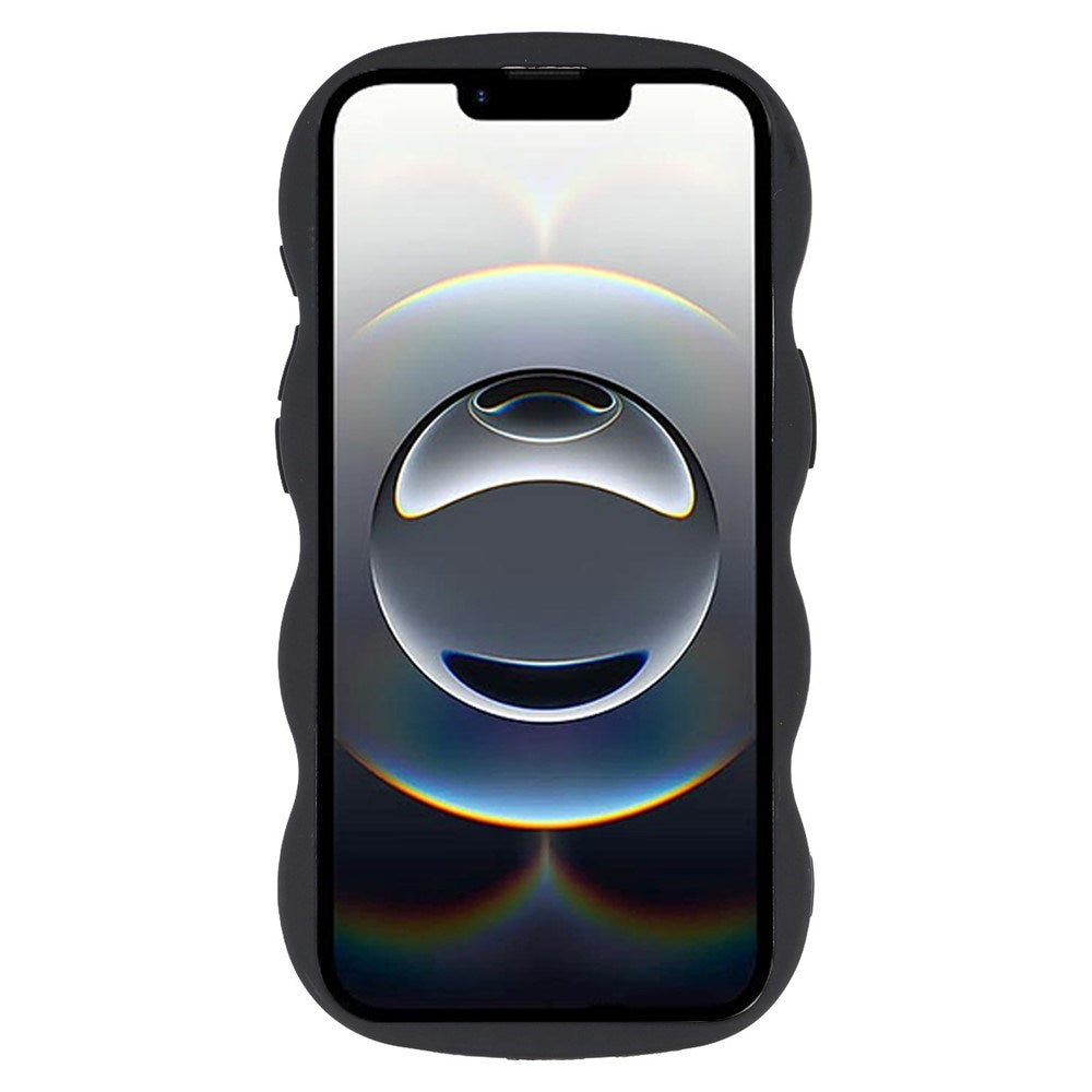 iPhone 17e / 16e EIDERWOOD Fleksibelt Plast Wavy Deksel - Svart