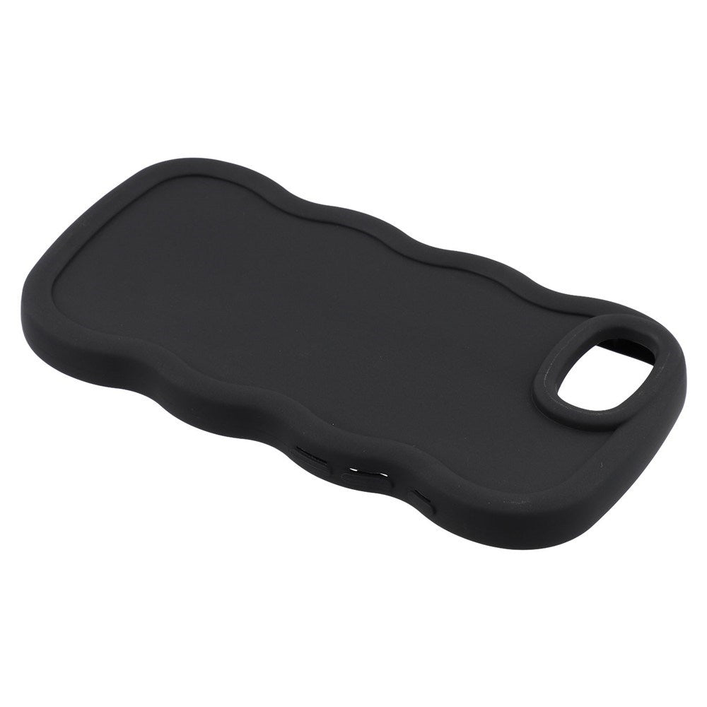 iPhone 17e / 16e EIDERWOOD Fleksibelt Plast Wavy Deksel - Svart