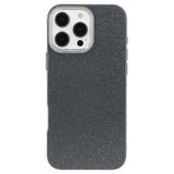 EIDERWOOD IPhone 16 Pro Fleksibelt Plast Deksel med Glitter - Svart
