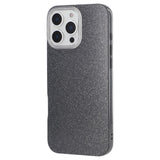 EIDERWOOD IPhone 16 Pro Fleksibelt Plast Deksel med Glitter - Svart