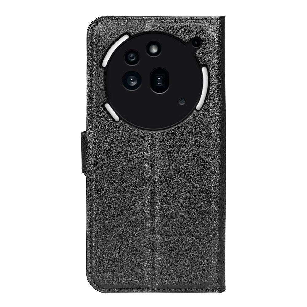 EIDERWOOD Nothing Phone (3a) Pro Kunstskinn Flip Deksel med Kortholder & Ståfunksjon - Svart