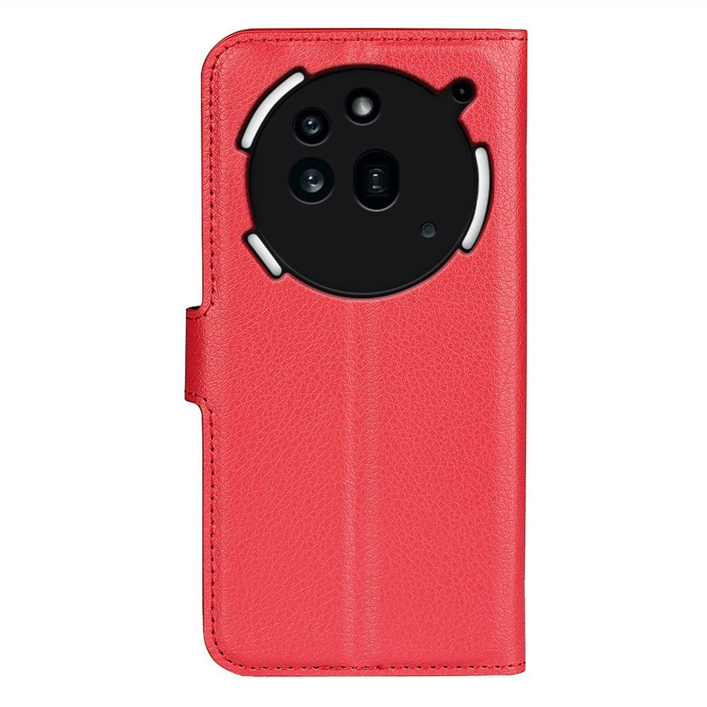 EIDERWOOD Nothing Phone (3a) Pro Kunstskinn Flip Deksel med Kortholder & Ståfunksjon - Rød