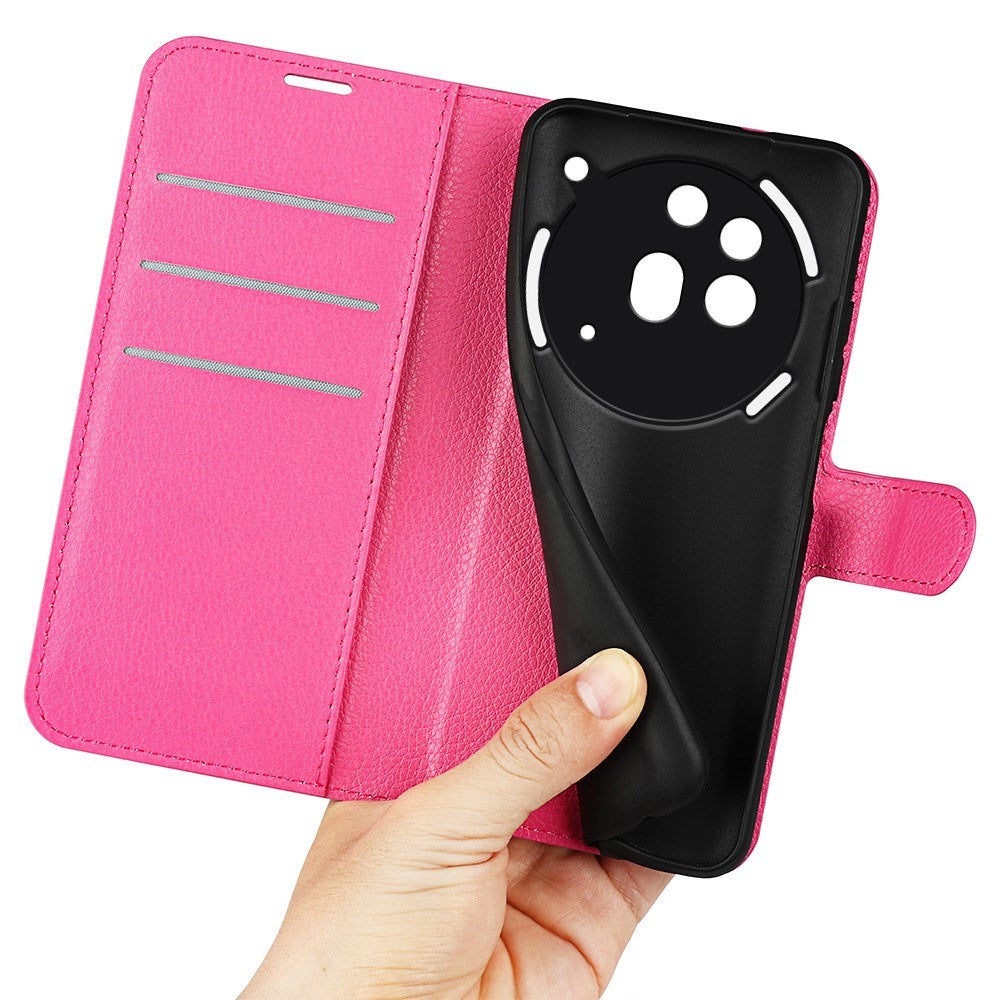 EIDERWOOD Nothing Phone (3a) Pro Kunstskinn Flip Deksel med Kortholder & Ståfunksjon - Pink