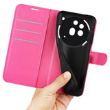 EIDERWOOD Nothing Phone (3a) Pro Kunstskinn Flip Deksel med Kortholder & Ståfunksjon - Pink