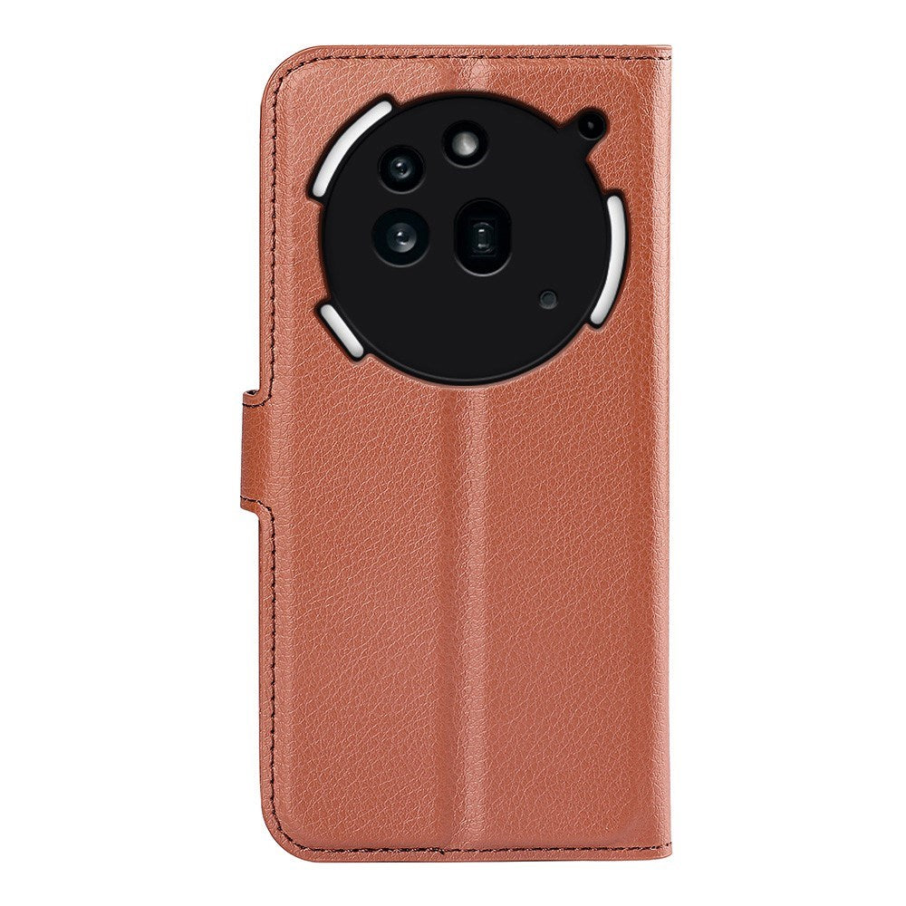 EIDERWOOD Nothing Phone (3a) Pro Kunstskinn Flip Deksel med Kortholder & Ståfunksjon - Brun