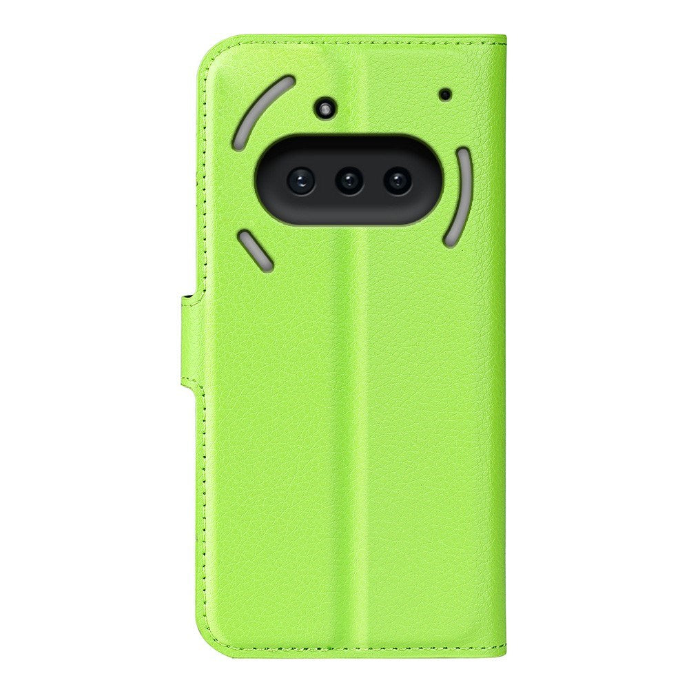 EIDERWOOD Nothing Phone (3a) Kunstskinn Flip Deksel med Kortholder & Ståfunksjon - Grønn