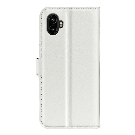 EIDERWOOD Samsung Galaxy Xcover 7 Pro Kunstskinn Flip Deksel m. Kortholder & Ståfunksjon - Hvit