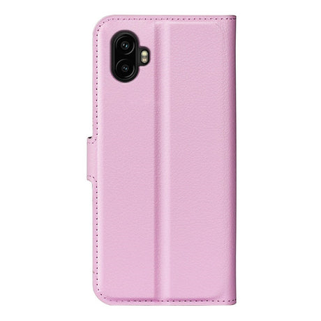 EIDERWOOD Samsung Galaxy Xcover 7 Pro Kunstskinn Flip Deksel m. Kortholder & Ståfunksjon - Rosa