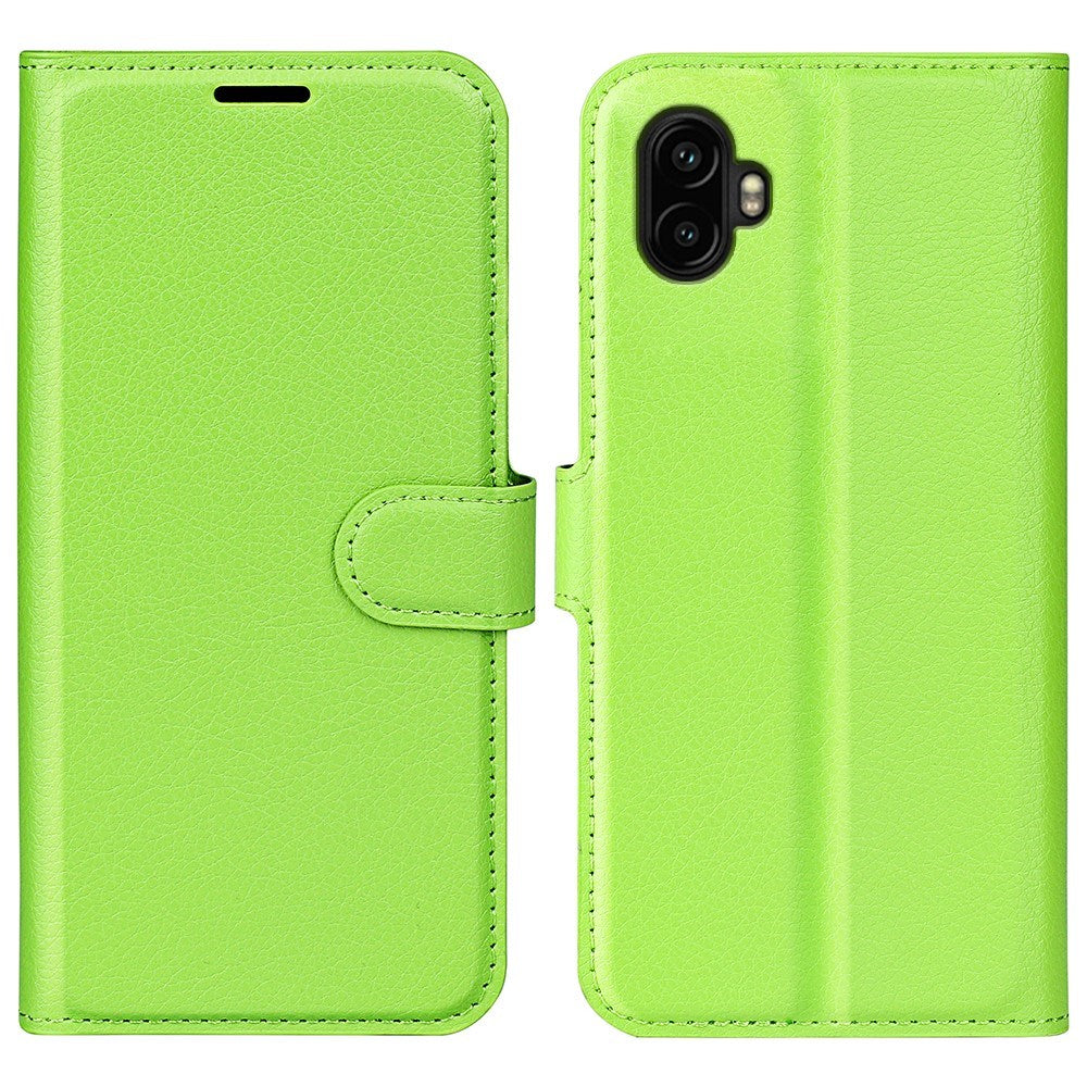 EIDERWOOD Samsung Galaxy Xcover 7 Pro Kunstskinn Flip Deksel m. Kortholder & Ståfunksjon - Grønn