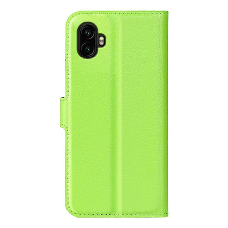 EIDERWOOD Samsung Galaxy Xcover 7 Pro Kunstskinn Flip Deksel m. Kortholder & Ståfunksjon - Grønn
