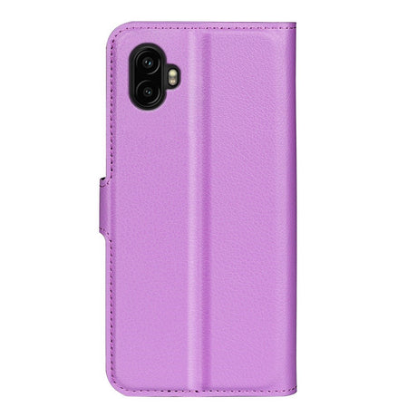 EIDERWOOD Samsung Galaxy Xcover 7 Pro Kunstskinn Flip Deksel m. Kortholder & Ståfunksjon - Lilla