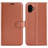 EIDERWOOD Samsung Galaxy Xcover 7 Pro Kunstskinn Flip Deksel m. Kortholder & Ståfunksjon - Brun