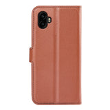 EIDERWOOD Samsung Galaxy Xcover 7 Pro Kunstskinn Flip Deksel m. Kortholder & Ståfunksjon - Brun