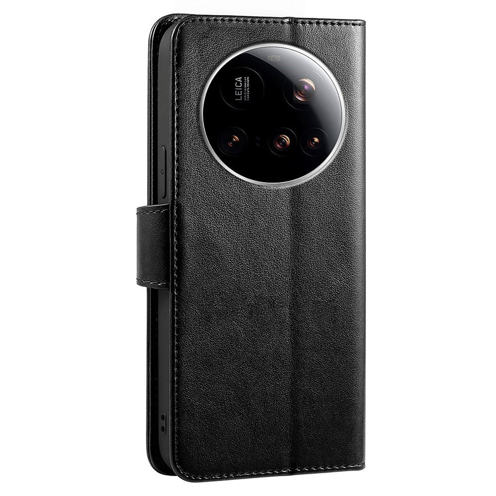 EIDERWOOD Xiaomi 15 Ultra Kunstskinn Flip Deksel - Svart