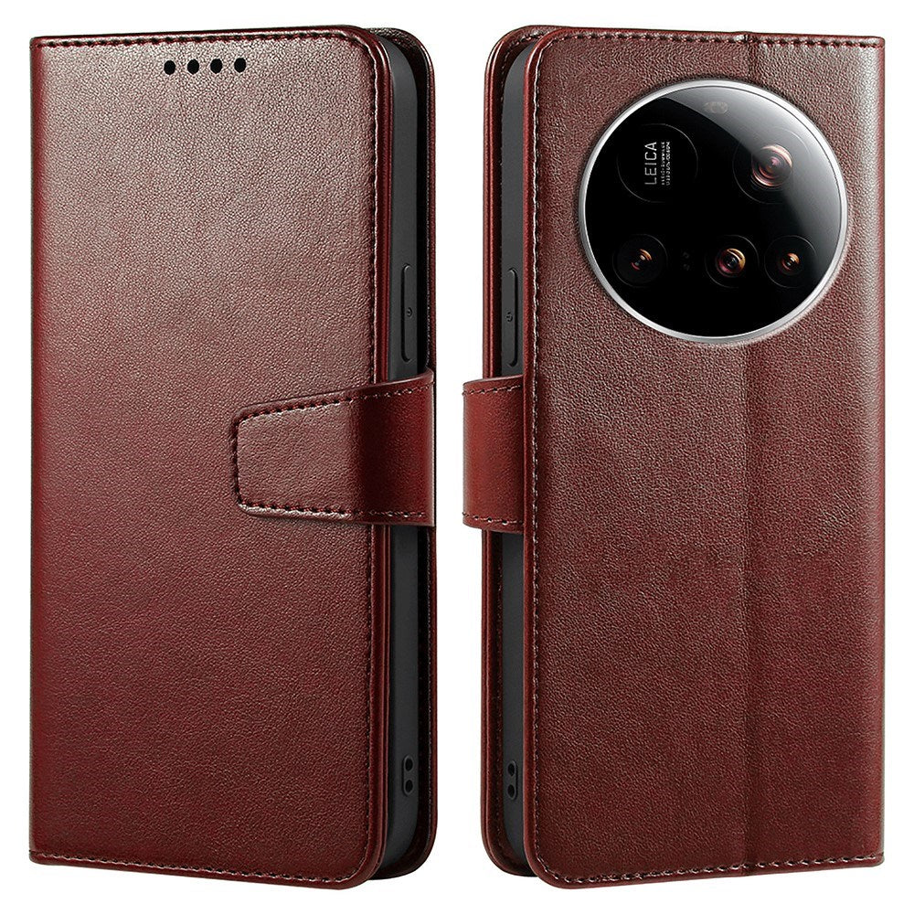 EIDERWOOD Xiaomi 15 Ultra Kunstskinn Flip Deksel - Brun