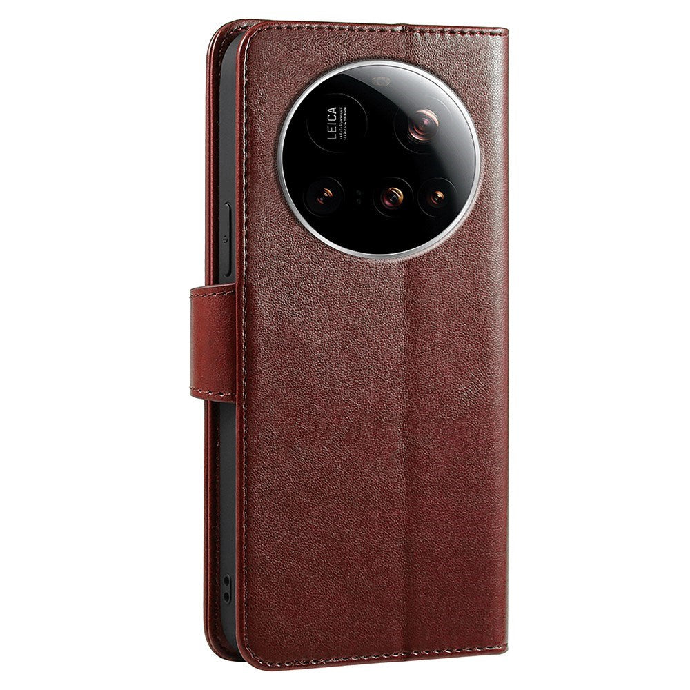 EIDERWOOD Xiaomi 15 Ultra Kunstskinn Flip Deksel - Brun