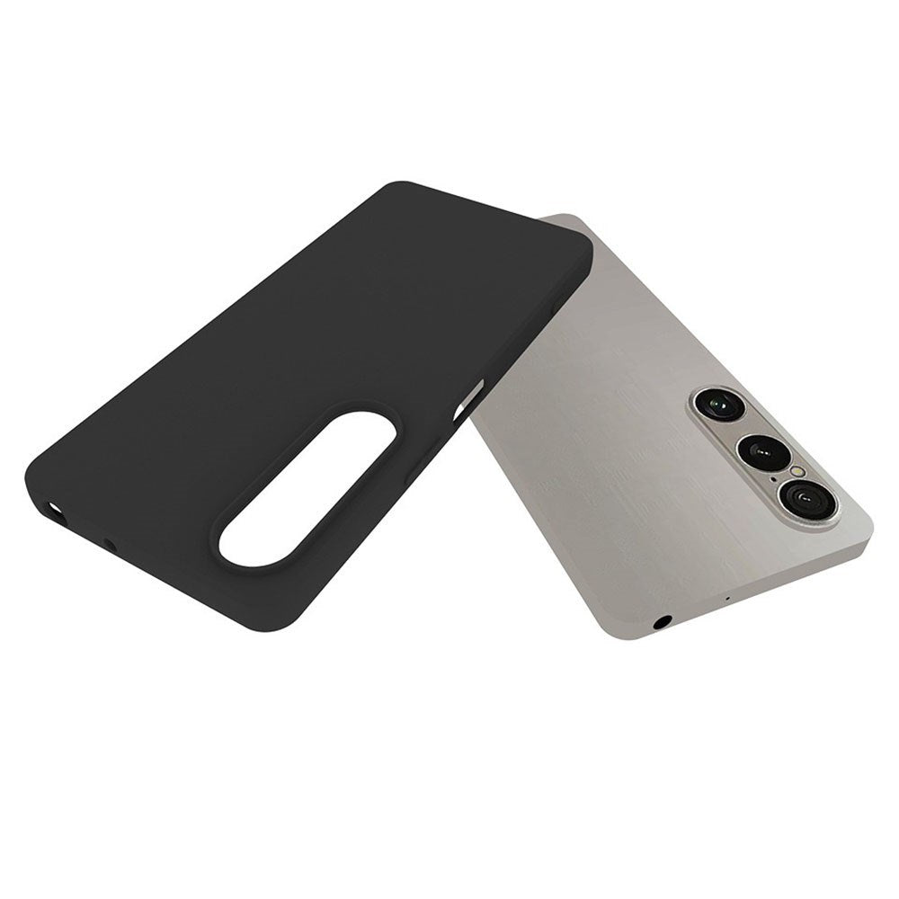 EIDERWOOD Sony Xperia 1 VII Matt Fleksibelt Plast Deksel - Svart