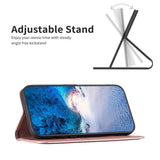 OPPO A5 Pro (4G / 5G) BINFEN Kunstskinn Flip Deksel med Kortholder & Ståfunksjon - Rose Gold