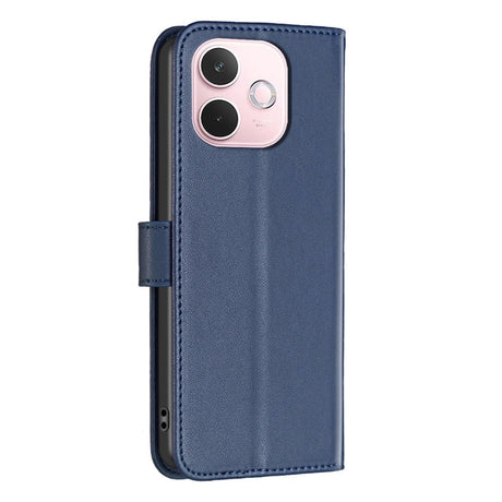 OPPO A5 Pro (4G / 5G) BINFEN Kunstskinn Flip Deksel med Kortholder & Ståfunksjon - Blå