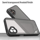 EIDERWOOD Samsung Galaxy Xcover 7 Pro Hybrid Plast Deksel med Matt Bakside - Gjennomsiktig / Svart