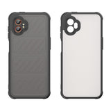 EIDERWOOD Samsung Galaxy Xcover 7 Pro Hybrid Plast Deksel med Matt Bakside - Gjennomsiktig / Svart
