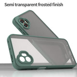 EIDERWOOD Samsung Galaxy Xcover 7 Pro Hybrid Plast Deksel med Matt Bakside - Gjennomsiktig / Grønn